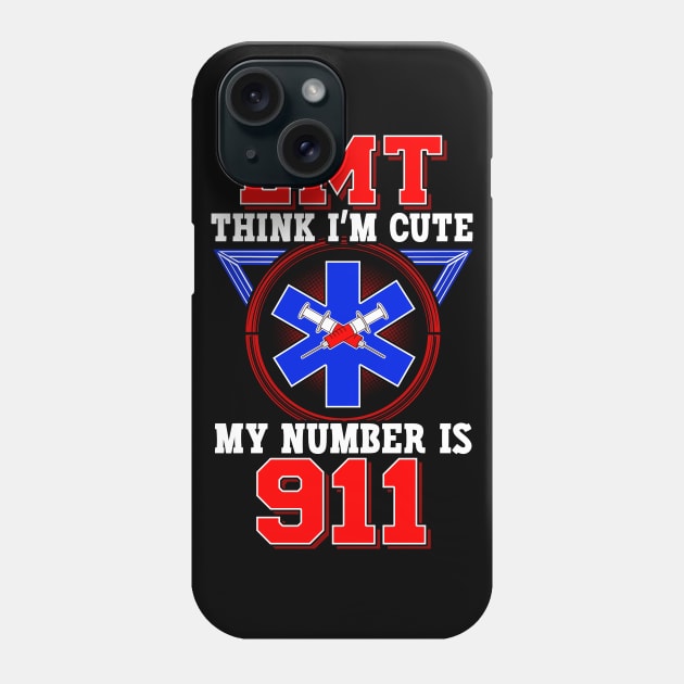 EMT Humor First Responder Gift Phone Case by guitar75