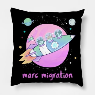 Mars migration Pillow