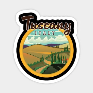 Tuscany Italy travel logo Magnet