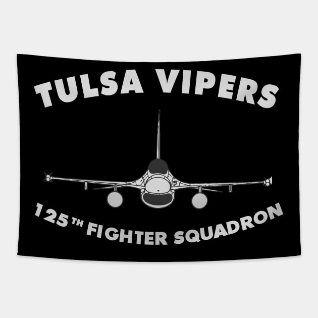 125th Fighter Squadron USAF F16 Tapestry by DesignedForFlight