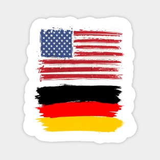 USA and Germany Flag Magnet