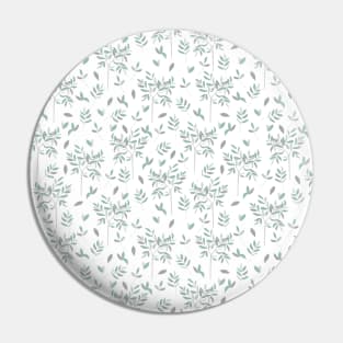 Olive branch pattern in white Pin