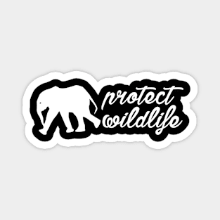 protect wildlife - elephant Magnet