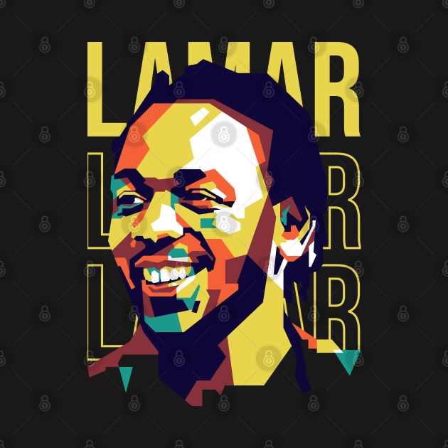 Kendrick Lamar On WPAP Style by pentaShop