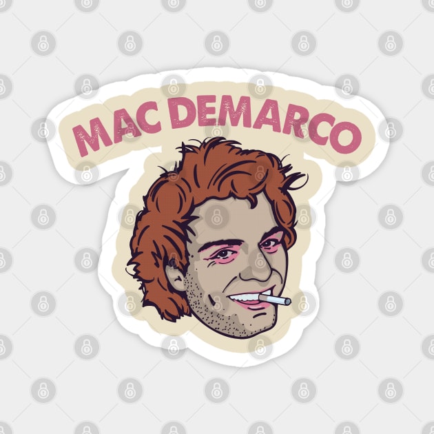 Mac DeMarco Original Illustration Design Magnet by DankFutura