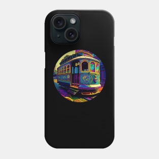 San Francisco Cable Car v1 round (no text) Phone Case