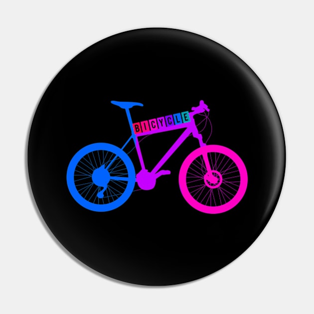 Bicycle Colors Gift Pin by POS