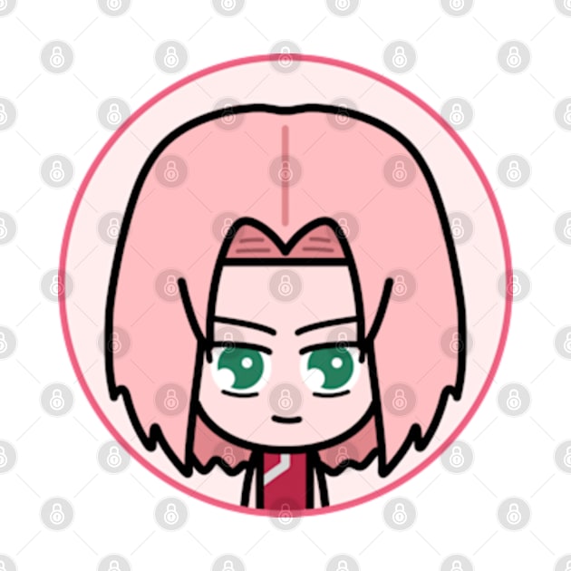 Sakura Haruno Naruto Chibi Anime Art T-Shirt by louisewearingtee