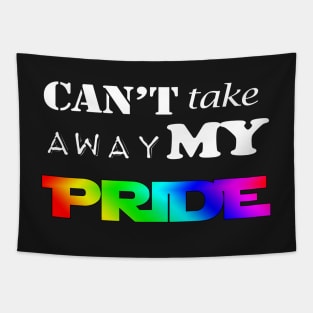 LGBT Gay Pride - Can't Take Away My PRIDE Tapestry