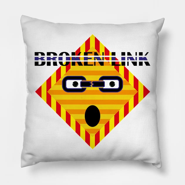 Broken Link Pillow by GilbertoMS