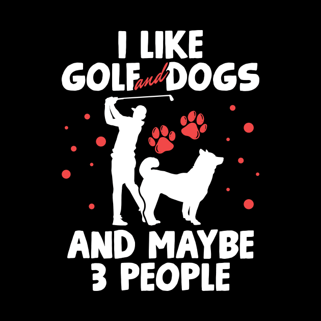 Golf Dog Golfing Dog Lover by KAWAIITEE