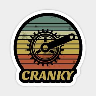 Bicycle Cranky Retro Vintage Gift For Cycling Lovers Magnet