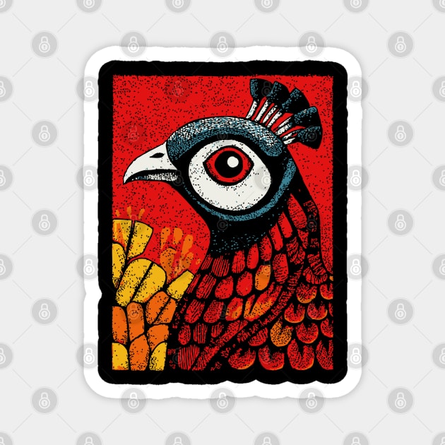 Psychedelic Peacock | Argus Panoptes Inspired Magnet by TuncGK