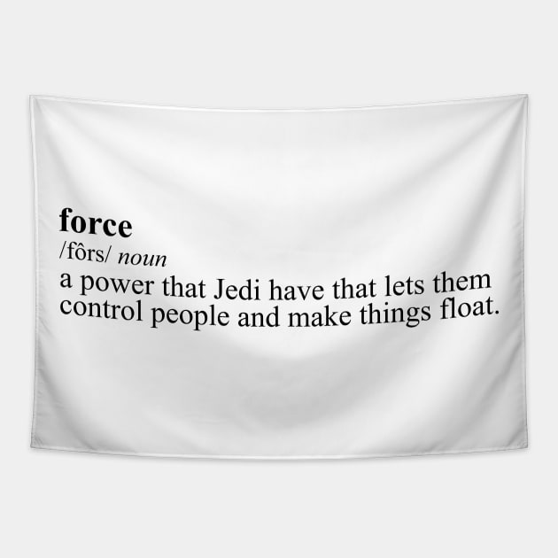 Definition of the Force (Rey Version) Tapestry by fashionsforfans