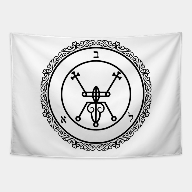 Wallpaper Sigil Of Bael Beelzebub Bael Goetia Sigil Tapestry Teepublic For Android