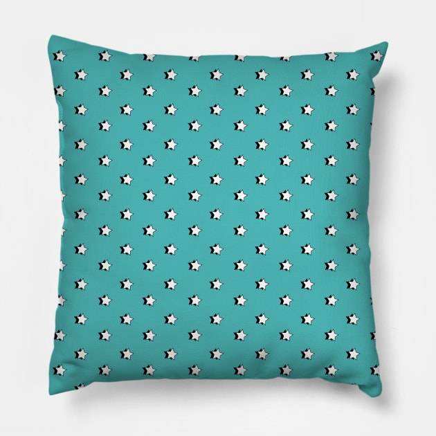 Teal Retro Aesthetic Stars / VSCO Stars Pillow by YourGoods