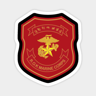 Republic of Korea - Marine Corps Patch wo Txt Magnet