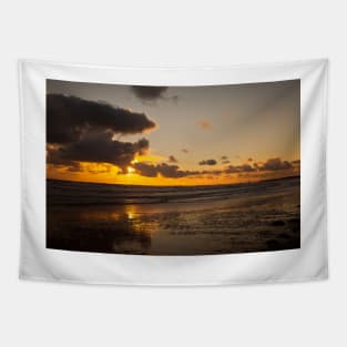 Winter sunrise off the coast of Northumberland Tapestry