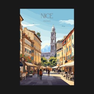 Nice France Travel Print Wall Art, Home Décor, Gift Art T-Shirt