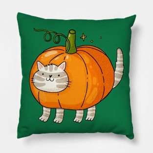 Pumpkin Cat Pillow