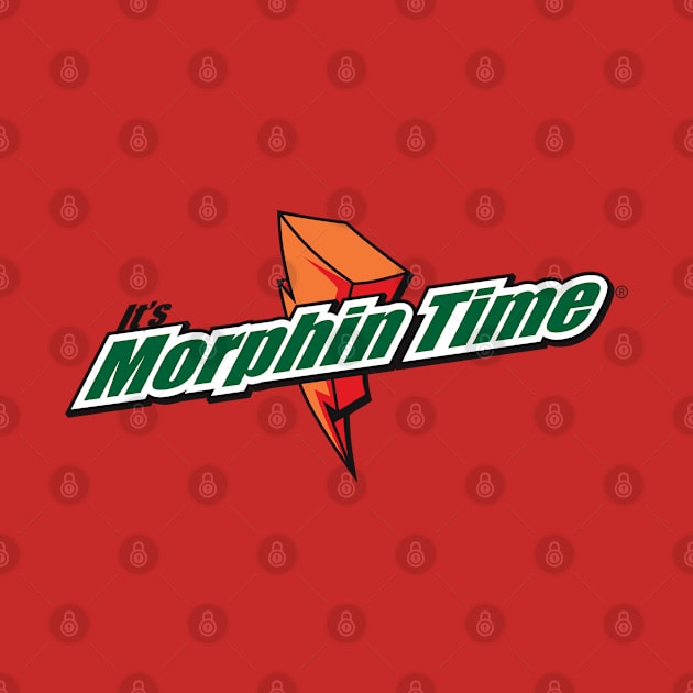 90's Retro Superhero TV Team Morphin' Time Quote Logo Parody by BoggsNicolas