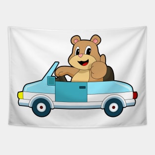 Bear Car Tapestry