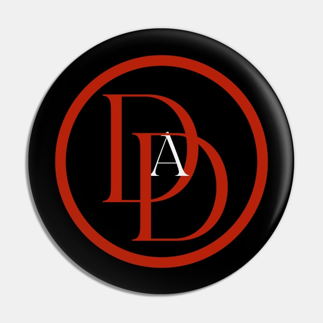 Dad-Devil (red text) Pin by Damn_Nation_Inc