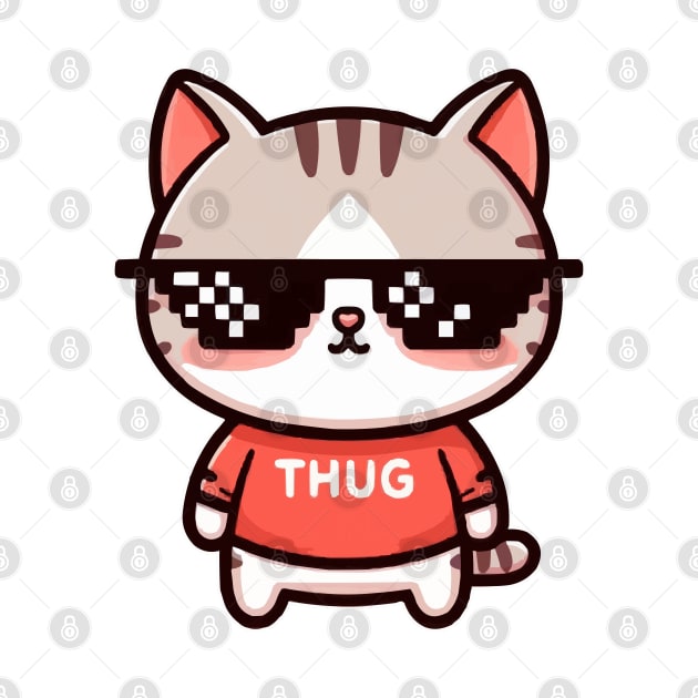 cute Thug cat Life by fikriamrullah