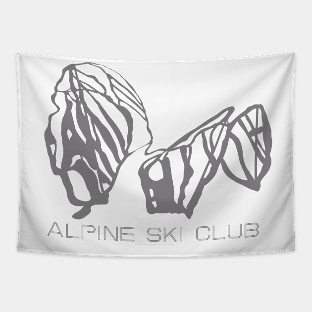 Alpine Ski Club Resort 3D Tapestry by Mapsynergy