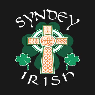 Saint Patrick's Day Sydney Australia - Irish Australian Shamrock Celtic Cross Pride T-Shirt