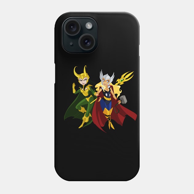 Sisters of Asgard Phone Case by capnflynn