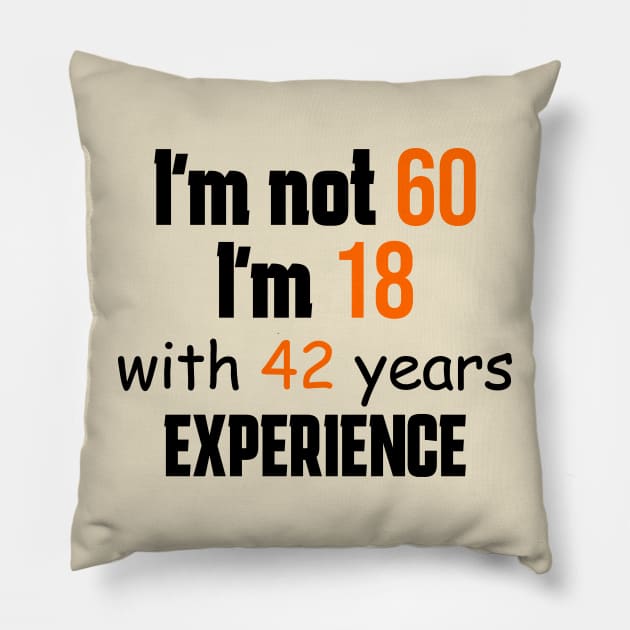 60th birthday Pillow by Circle Project