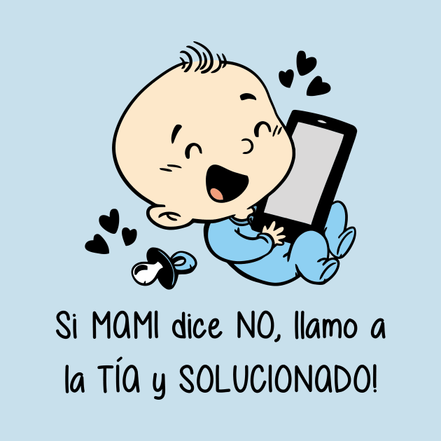 Si mami dice no, llamo a la tía y solucionado (versión niño). by Yolanda84