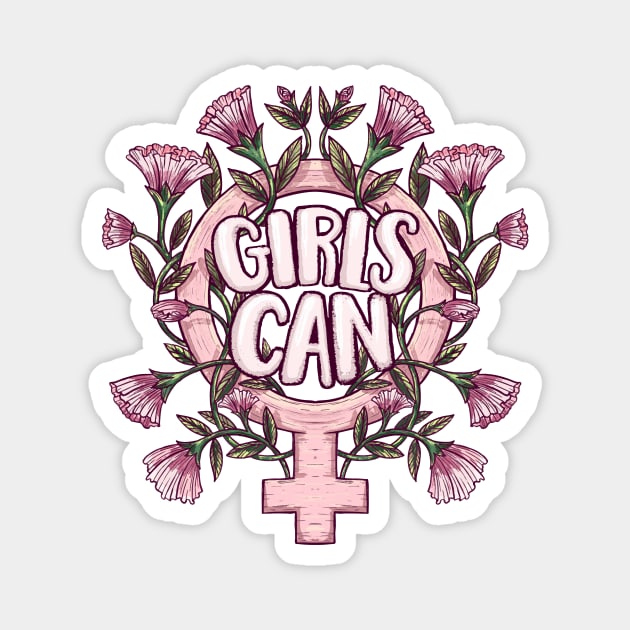 Girls Can Magnet by MaiKStore