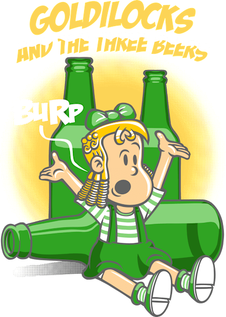 Goldilocks and beers Kids T-Shirt by Patrol