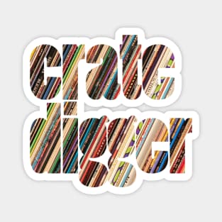 Crate Digger Vinyl Records Magnet