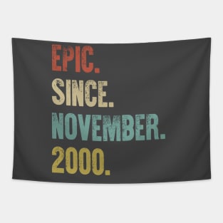 Retro Vintage 20th Birthday Epic Since June 2000 Tapestry