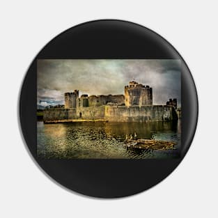 Caerphilly's Stronghold in South Wales Pin