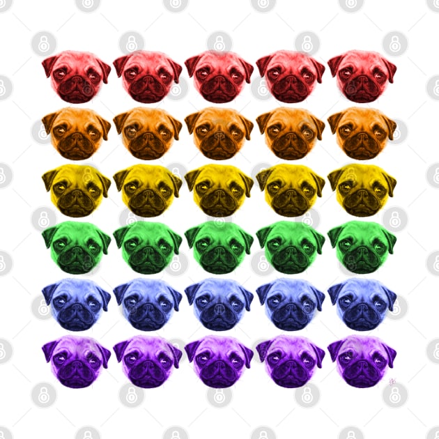 Pug Pride LGBTQ Gay Dog Lover by brodyquixote