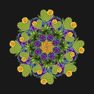 cactus love mandala T-Shirt