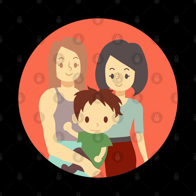 Family with two moms by holidaystore