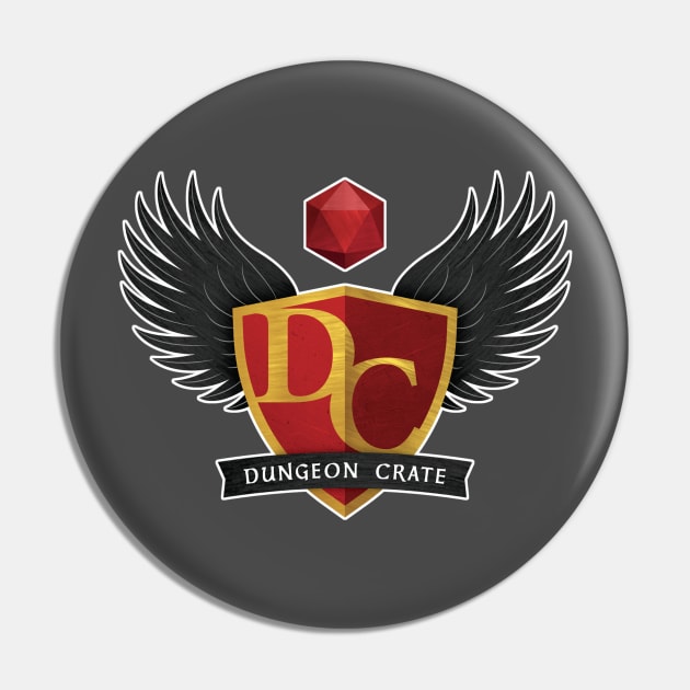 Dungeon Crate Logo Pin by DungeonCrate