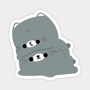 American Shorthair Cat Couple Magnet