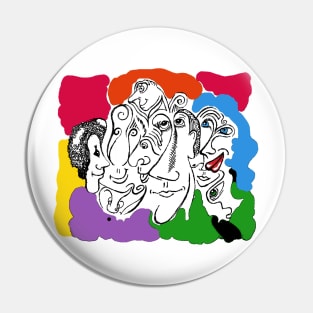 doodleflow party Pin