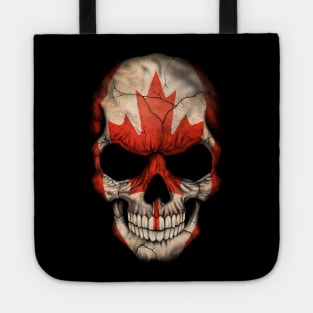 Canadian Flag Skull Tote