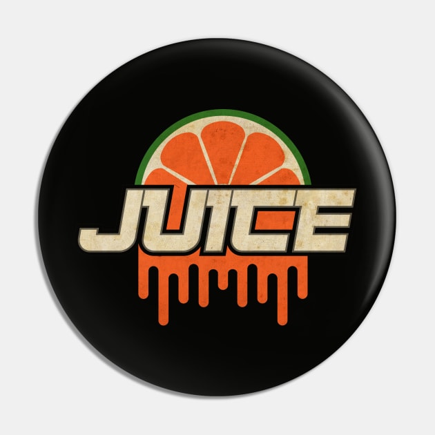 Orange Juice Label Pin by CTShirts