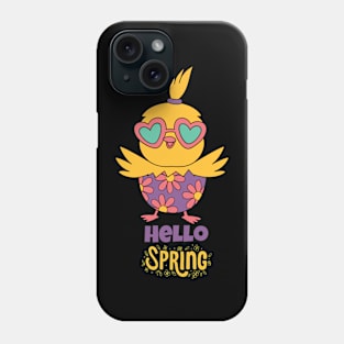 Hello Spring Chick Phone Case