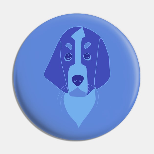 Blue head dog Pin by Mimie20