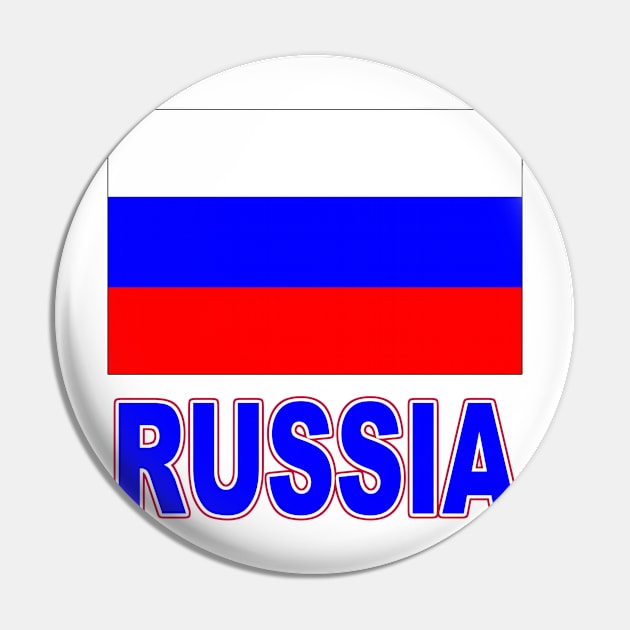 The Pride of Russia - Russian Flag Design Pin by Naves