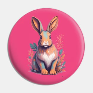 SERIOUS BUNNY Pin